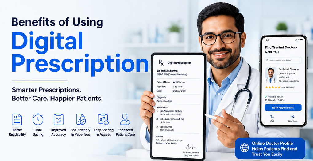 Benefits of Using Digital Prescription: Why Every Doctor Needs an Online Presence